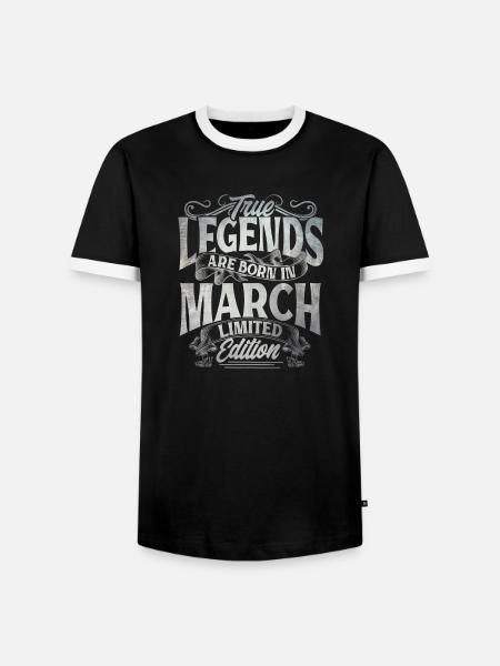 Birthday march - Men's Ringer Shirt - black/white