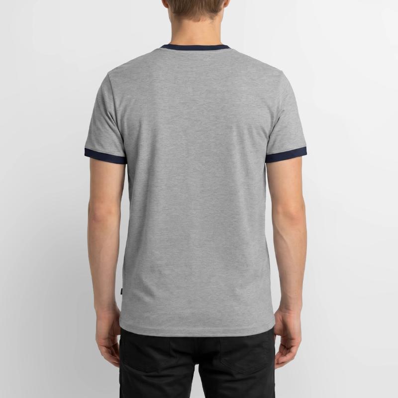 CAD Keep Calm Constructor Engineering Men's Ringer Shirt