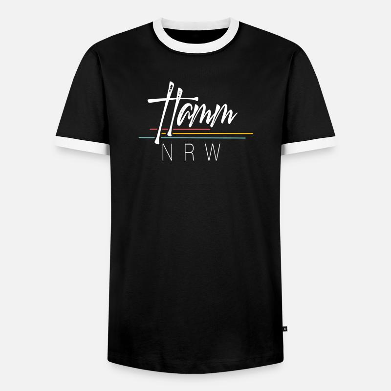 Hamm - Männer Kontrast-T-Shirt - Schwarz/Weiß