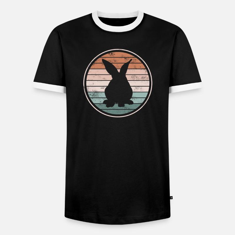 rabbit - Men's Ringer Shirt - black/white