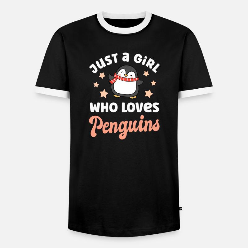 Penguin Penguins - Men's Ringer Shirt - black/white