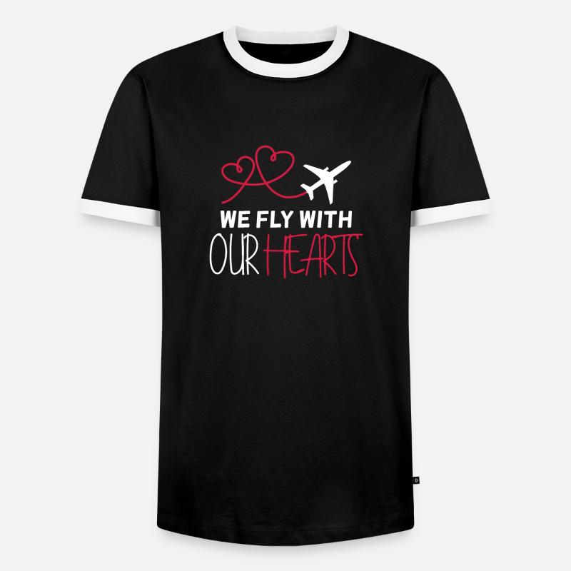 Flugzeug Pilot Spruch Geschenk - Männer Kontrast-T-Shirt - Schwarz/Weiß