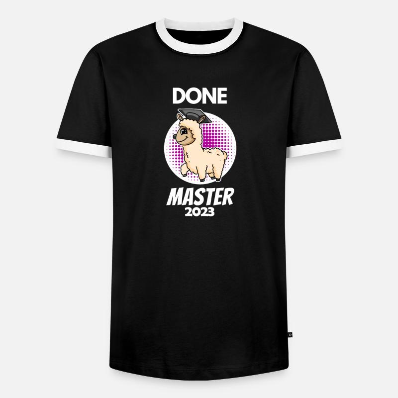 Master 2023 - Master completed - Men's Ringer Shirt - black/white
