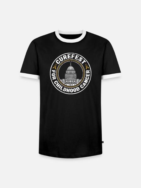 Capitol Crest Kinderkrebs Hoffnung - Männer Kontrast-T-Shirt - Schwarz/Weiß