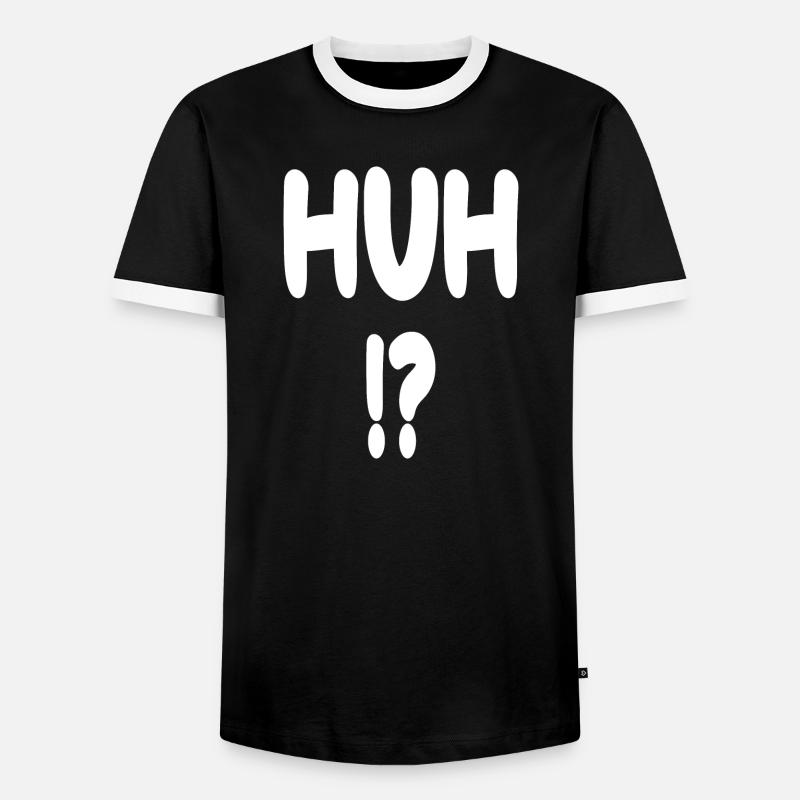 Huh!? Chronicles - Men's Ringer Shirt - black/white