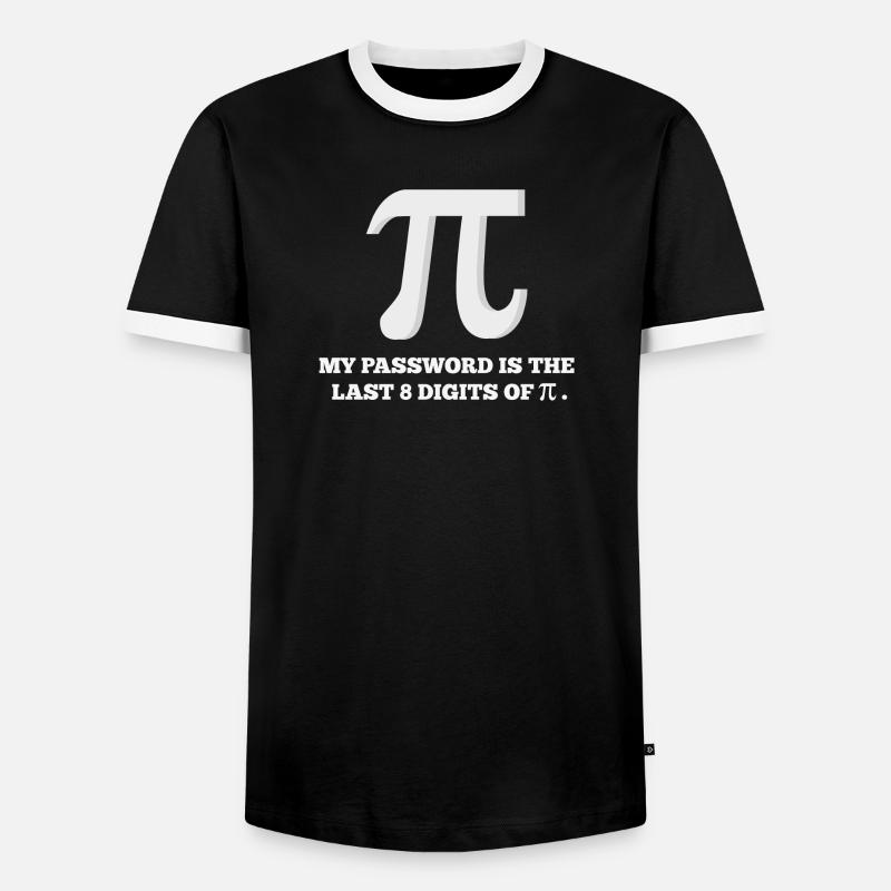 Passwort, Passwort, Computer - Männer Kontrast-T-Shirt - Schwarz/Weiß