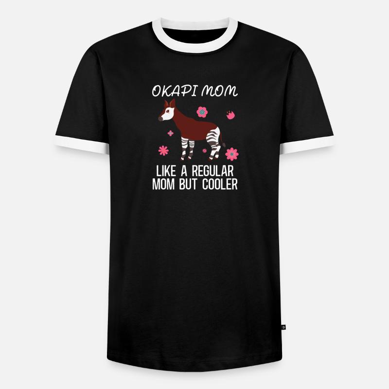 Okapi Wildnis Abenteuer - Männer Kontrast-T-Shirt - Schwarz/Weiß