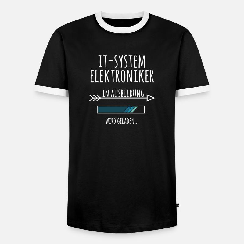 IT-Systemelektroniker Ausbildung Beruf Geschenk - Männer Kontrast-T-Shirt - Schwarz/Weiß