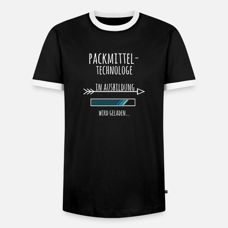 Packmitteltechnologe Ausbildung Beruf Geschenk - Männer Kontrast-T-Shirt - Schwarz/Weiß
