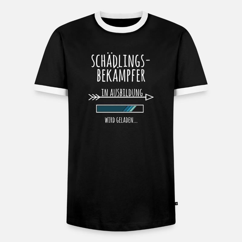 Schädlingsbekämpfer Ausbildung Geschenk Schädlinge - Männer Kontrast-T-Shirt - Schwarz/Weiß