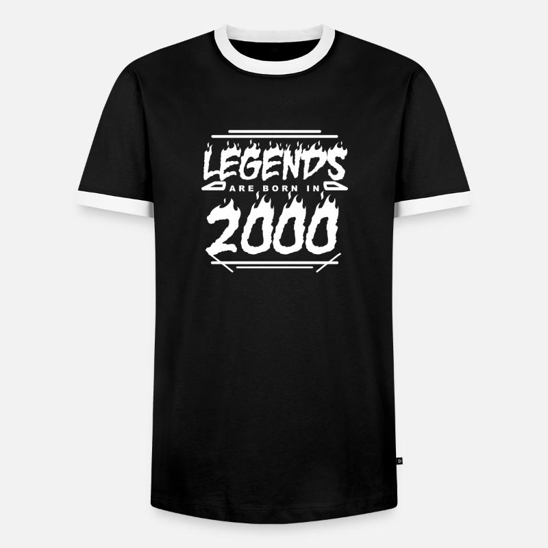 2000 - Year 2000 - Year 2000 - Men's Ringer Shirt - black/white