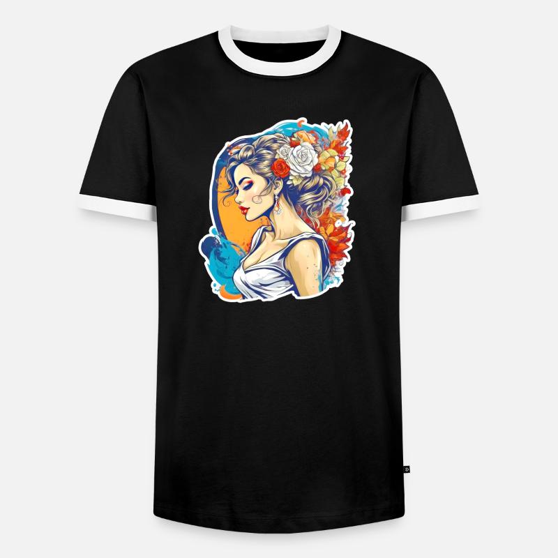 Bride - Men's Ringer Shirt - black/white