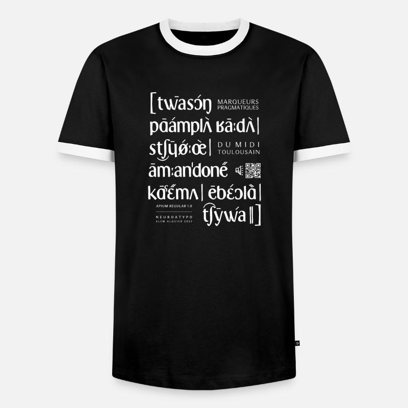 apium - API - Männer Kontrast-T-Shirt - Schwarz/Weiß