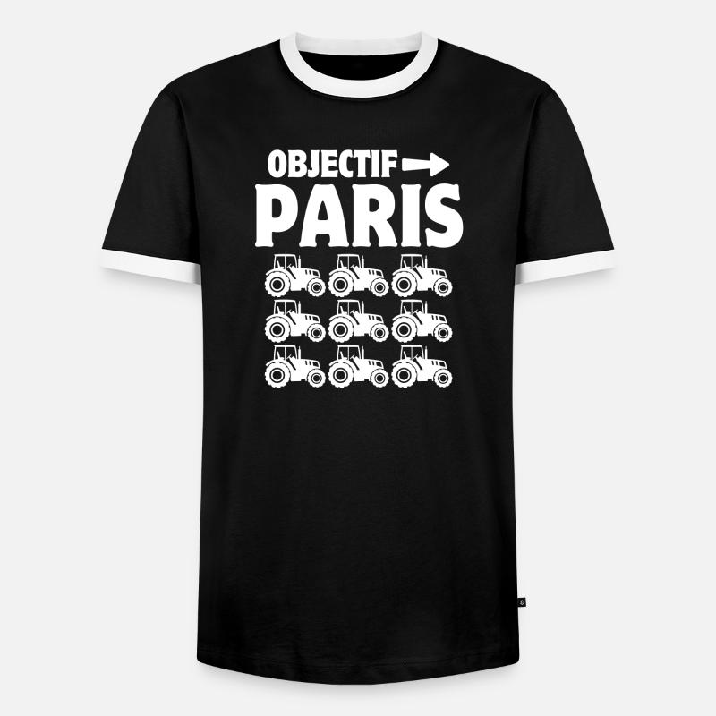 Bauer, Bauer, Bauer, Bauer - Männer Kontrast-T-Shirt - Schwarz/Weiß