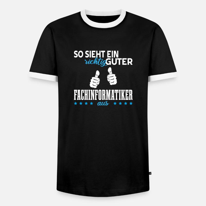 Fachinformatiker - Männer Kontrast-T-Shirt - Schwarz/Weiß
