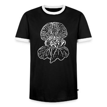 Cadeau pour la fête des mères : Idée de cadeau pour la fête des mères - T-shirt contrasté Homme - noir/blanc - Devant - AI Model Female 172 light (172cm) & AI Model Male 178 light (178cm)