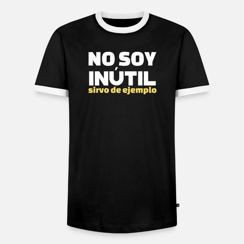 No Soy Inutil Servo de Ejemplo - Männer Kontrast-T-Shirt - Schwarz/Weiß