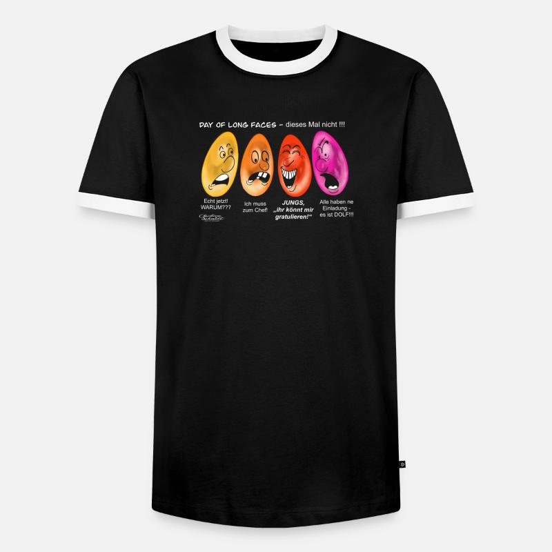 Beförderung - Männer Kontrast-T-Shirt - Schwarz/Weiß