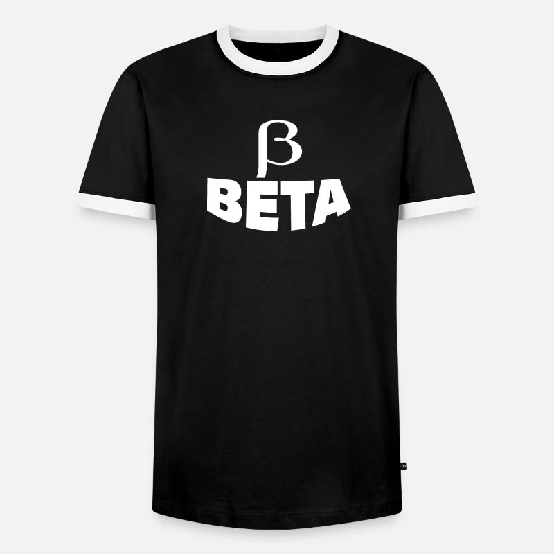 BETA - Men's Ringer Shirt - black/white