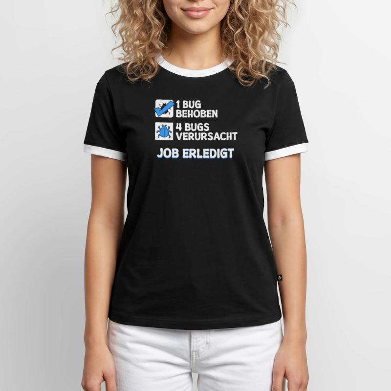 Developer Coden Skripting Bugs Debug Bugfixing Men's Ringer Shirt