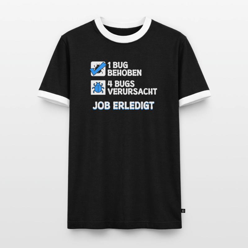 Développeur Coden skripting bugs debug correction de bugs T-shirt contrasté Homme
