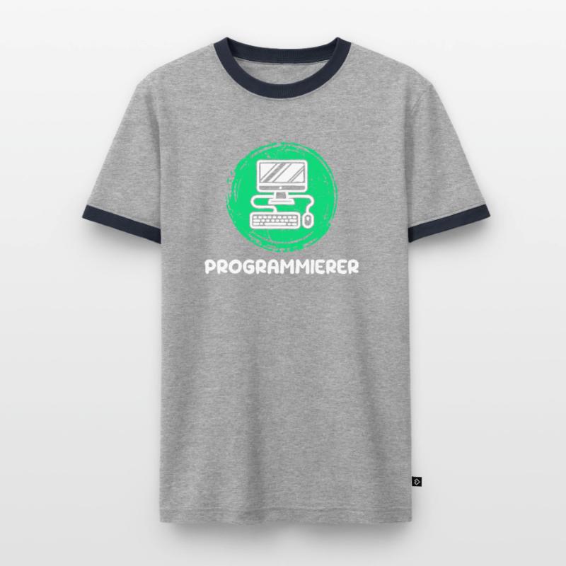 Computer Freak Scripting Developer Programmer Men's Ringer Shirt