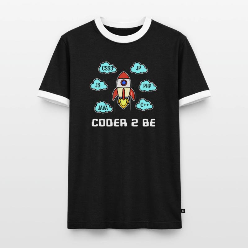 Déclaration du développeur Css Php Java C++ Programmeur T-shirt contrasté Homme
