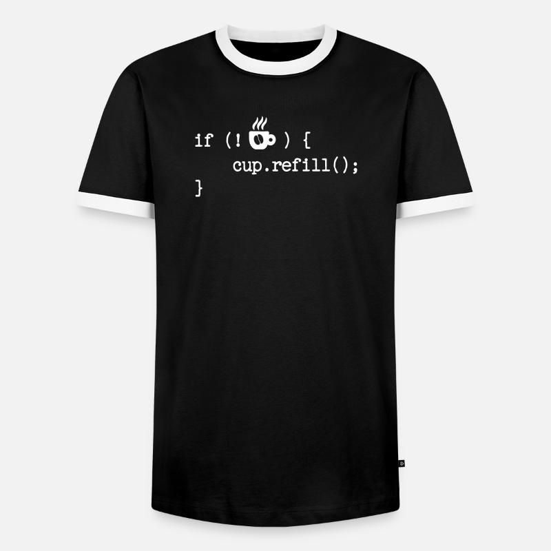 Debug Programmierer Coden Developer Computerfreak - Männer Kontrast-T-Shirt - Schwarz/Weiß