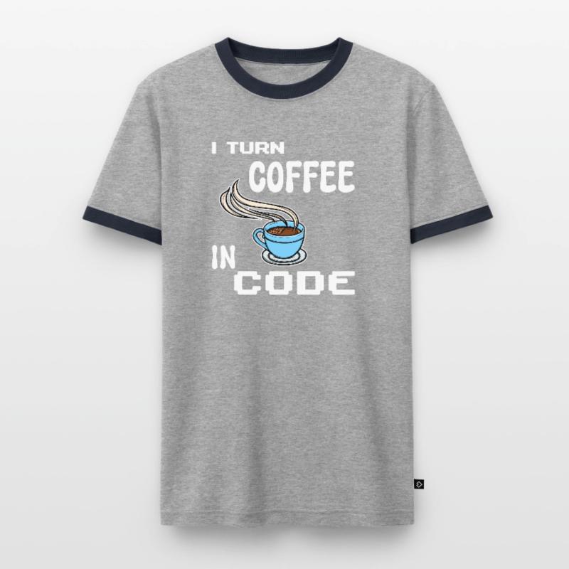 Developer Computergeek Statement Programmer Men's Ringer Shirt