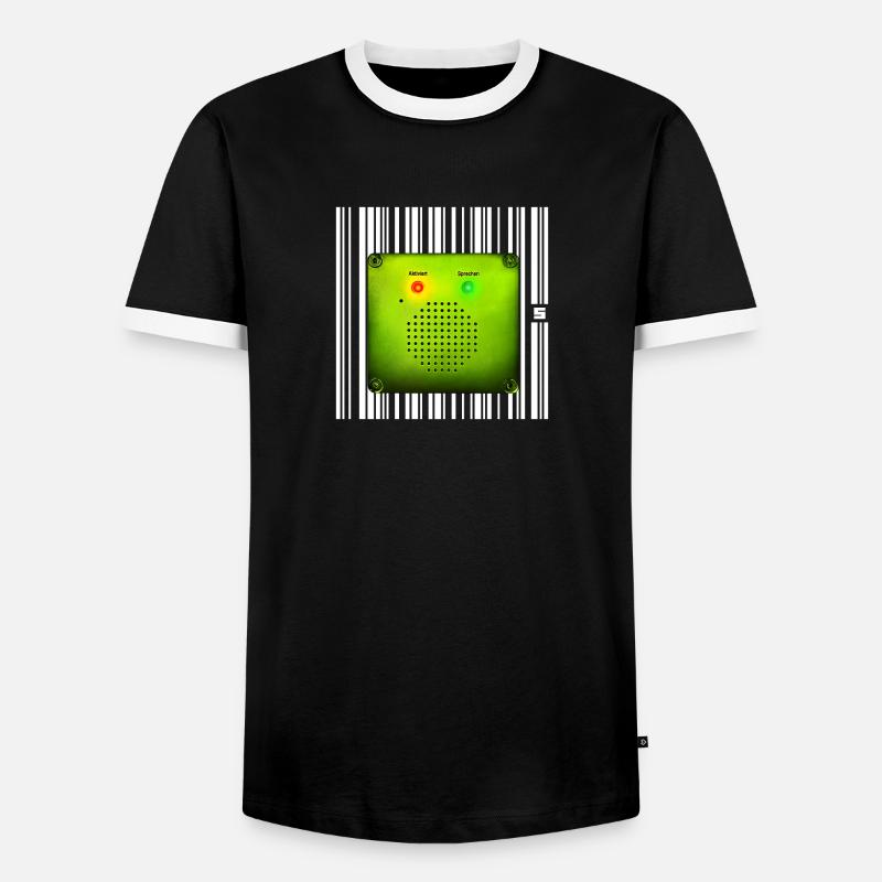 SPOT - PASSIVE - Men's Ringer Shirt - black/white