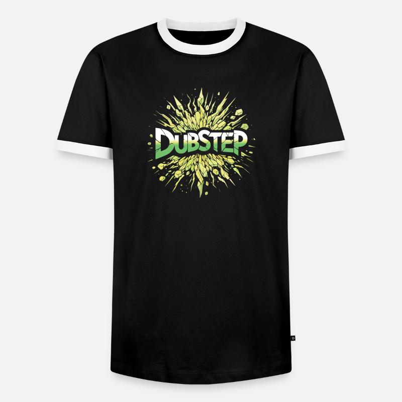 dubstep explosion - T-shirt contrasté Homme - noir/blanc