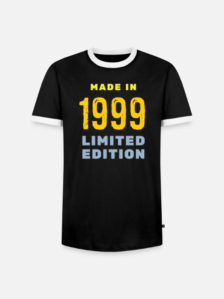 1999 - Men's Ringer Shirt - black/white