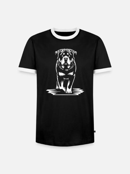 Rottweiler "Black Edition" - Men's Ringer Shirt - black/white