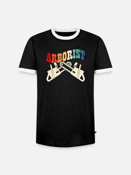 Baumpfleger Holzarbeiter Waldarbeiter Geschenk - Männer Kontrast-T-Shirt - Schwarz/Weiß
