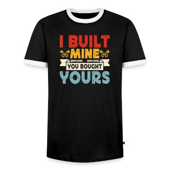 Mechanic Mechatronics Technician Screwdriver Gift - Men's Ringer Shirt - black/white - Front - AI Model Female 172 light (172cm) & AI Model Male 178 light (178cm)
