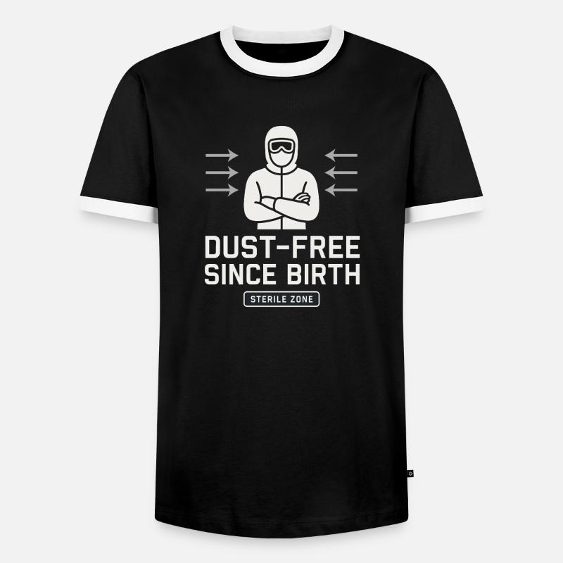 Cleanroom Technician Controlled Environment - Men's Ringer Shirt - black/white