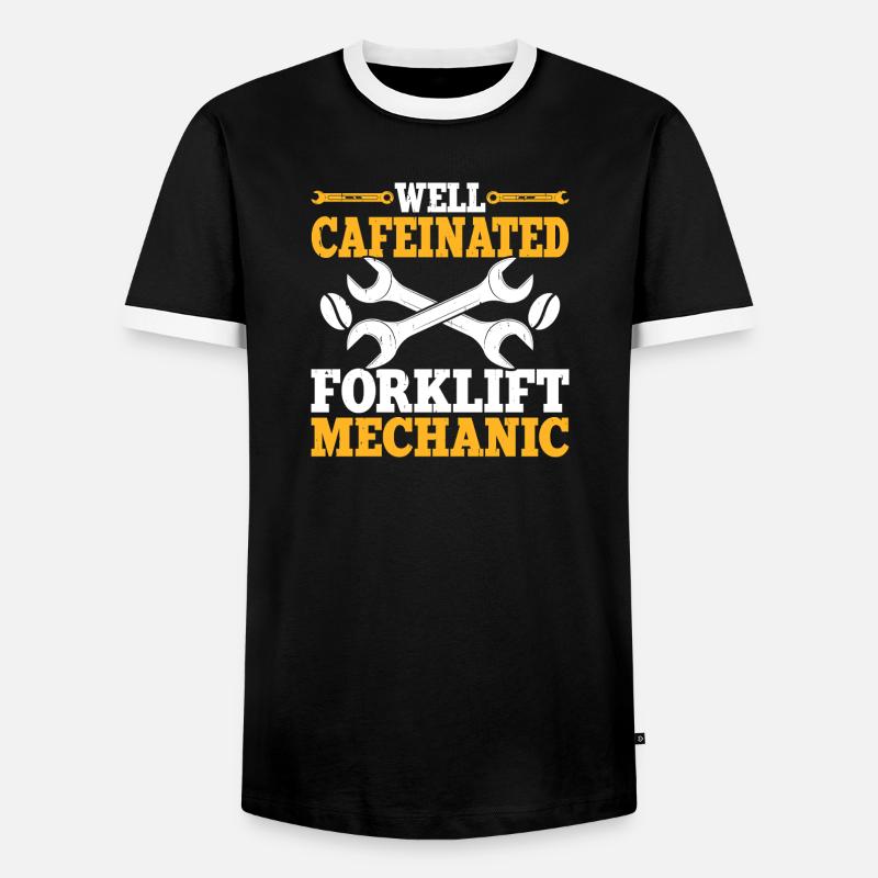 Mechanic Mechatronics Technician Handyman Gift - Men's Ringer Shirt - black/white