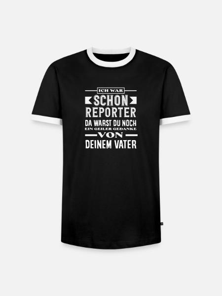 Beruf Berufserfahrung Investigativer Reporter - Männer Kontrast-T-Shirt - Schwarz/Weiß