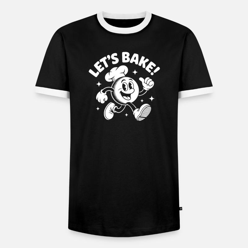 Backspaß Küchenchef Cookie - Männer Kontrast-T-Shirt - Schwarz/Weiß