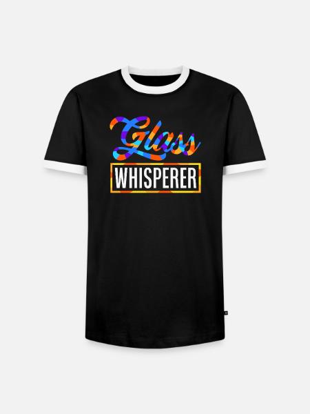 Buntglas-kunst Buntglas-künstler - Männer Kontrast-T-Shirt - Schwarz/Weiß