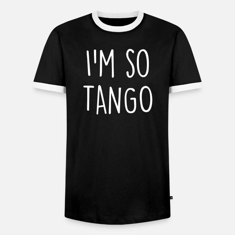 Tango Dancer - Men's Ringer Shirt - black/white