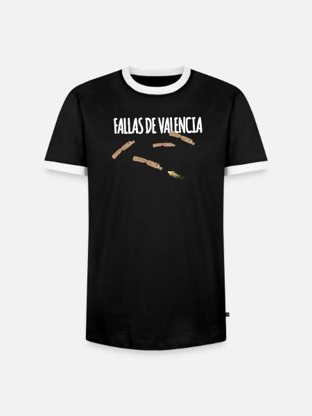 Fallas De Valencia Trueno - Men's Ringer Shirt - black/white