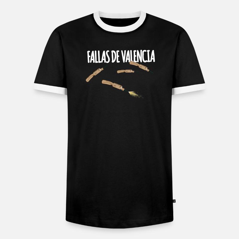 Fallas De Valencia Trueno - Männer Kontrast-T-Shirt - Schwarz/Weiß