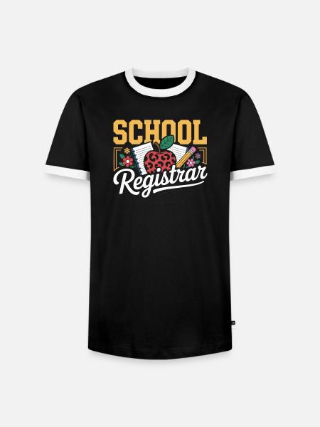 Schulsekretärin Organisation Und Wertschätzung - Männer Kontrast-T-Shirt - Schwarz/Weiß