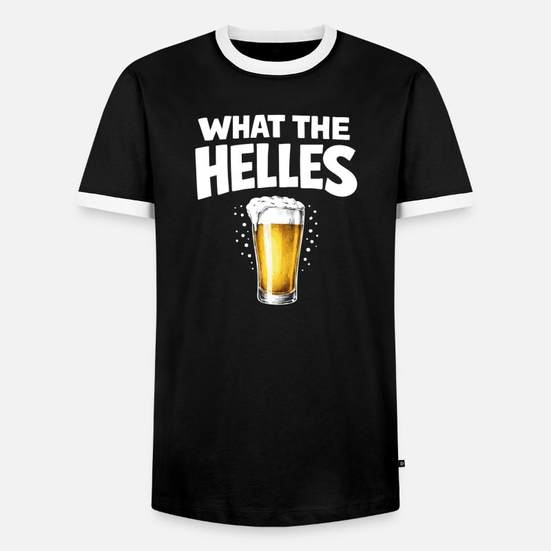 What the Helles - Männer Kontrast-T-Shirt - Schwarz/Weiß