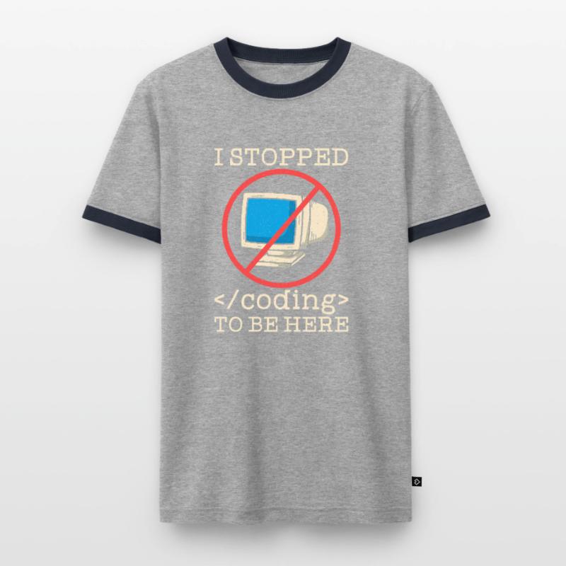 Coding funny saying programmer Men's Ringer Shirt