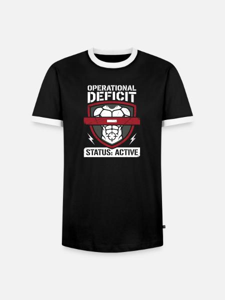 Schnittsaison Bei Reduziertem Kaloriendefizit - Männer Kontrast-T-Shirt - Schwarz/Weiß