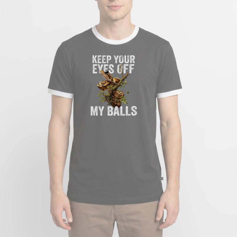 Python roi Serpents Amateurs de terrarium Python T-shirt contrasté Homme