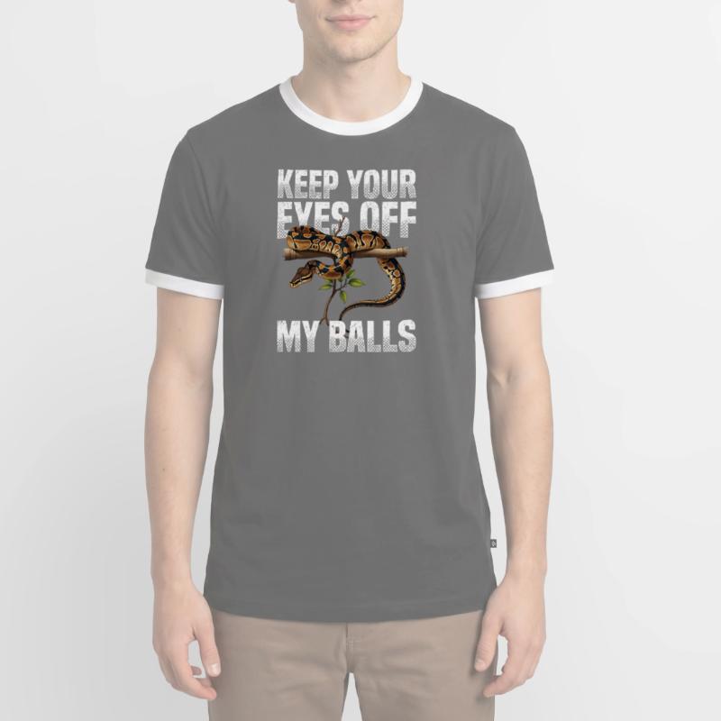 Python roi Serpents Amateurs de terrarium Python T-shirt contrasté Homme