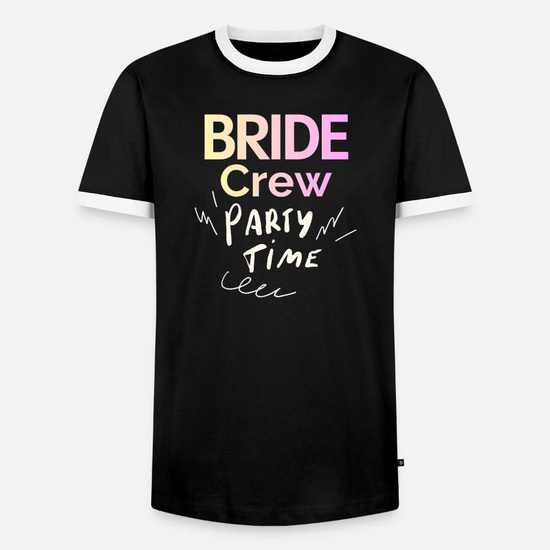 Bride Crew - Männer Kontrast-T-Shirt - Schwarz/Weiß